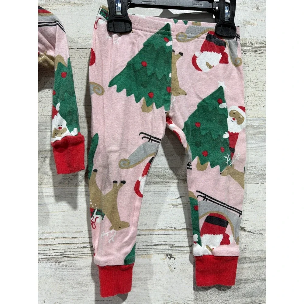Carter's Dr Seuss Boutique Holiday Pajama Bundle Girls 18M Grinch‎ Santa